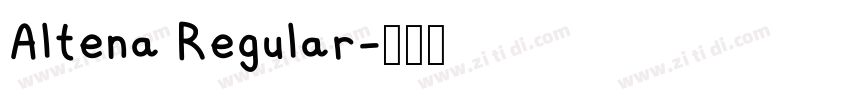 Altena Regular字体转换